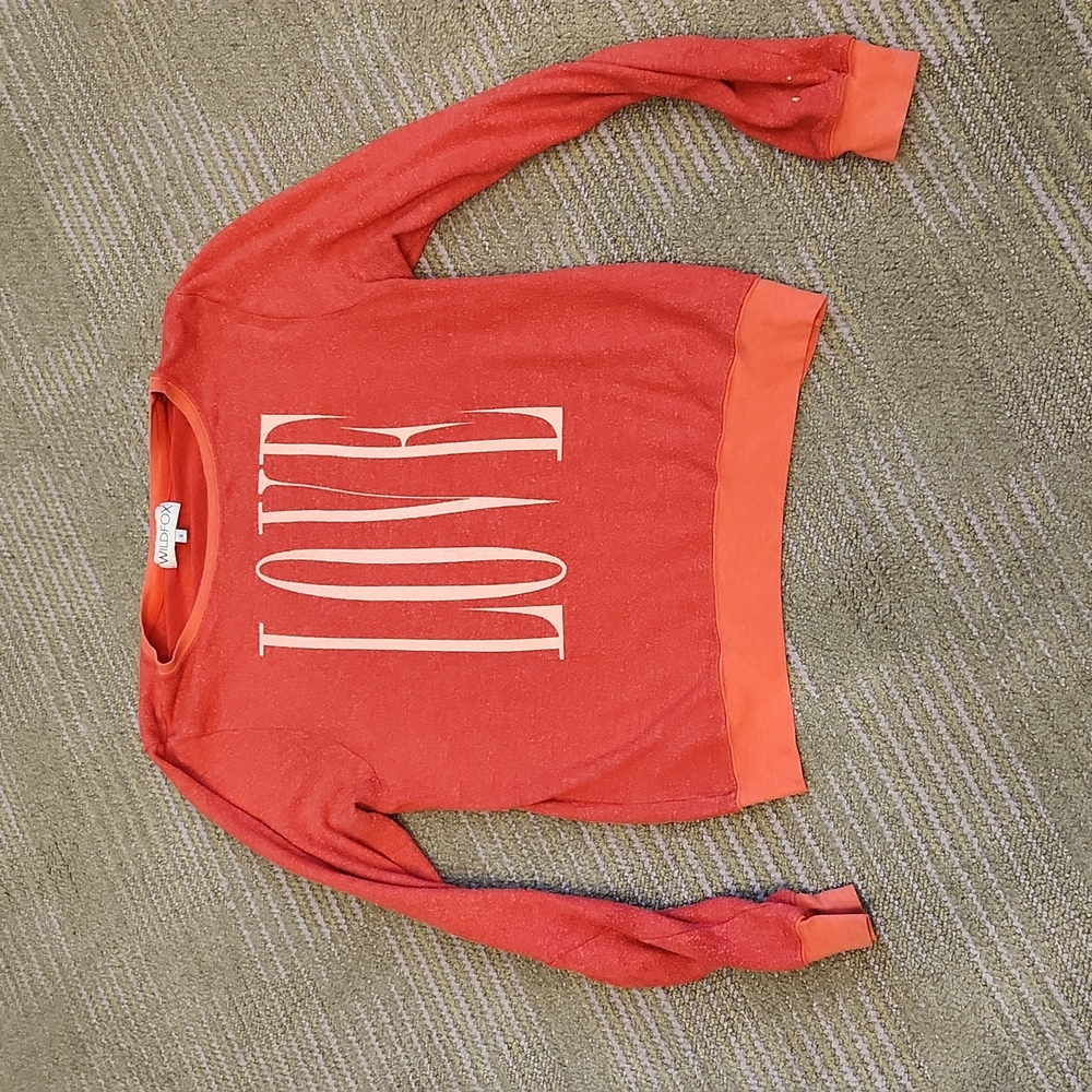 Wildfox Red Love Sweatshirt